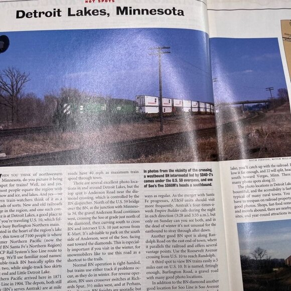 Trains Magazine of Railroading April 1996 Vol 56 No 4 Santa Fe Mystique u - Picture 10 of 10